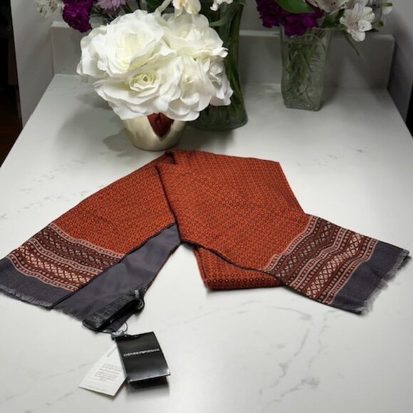 Emporio Armani Other - Armani Wool & Silk Italian Scarf NWT!